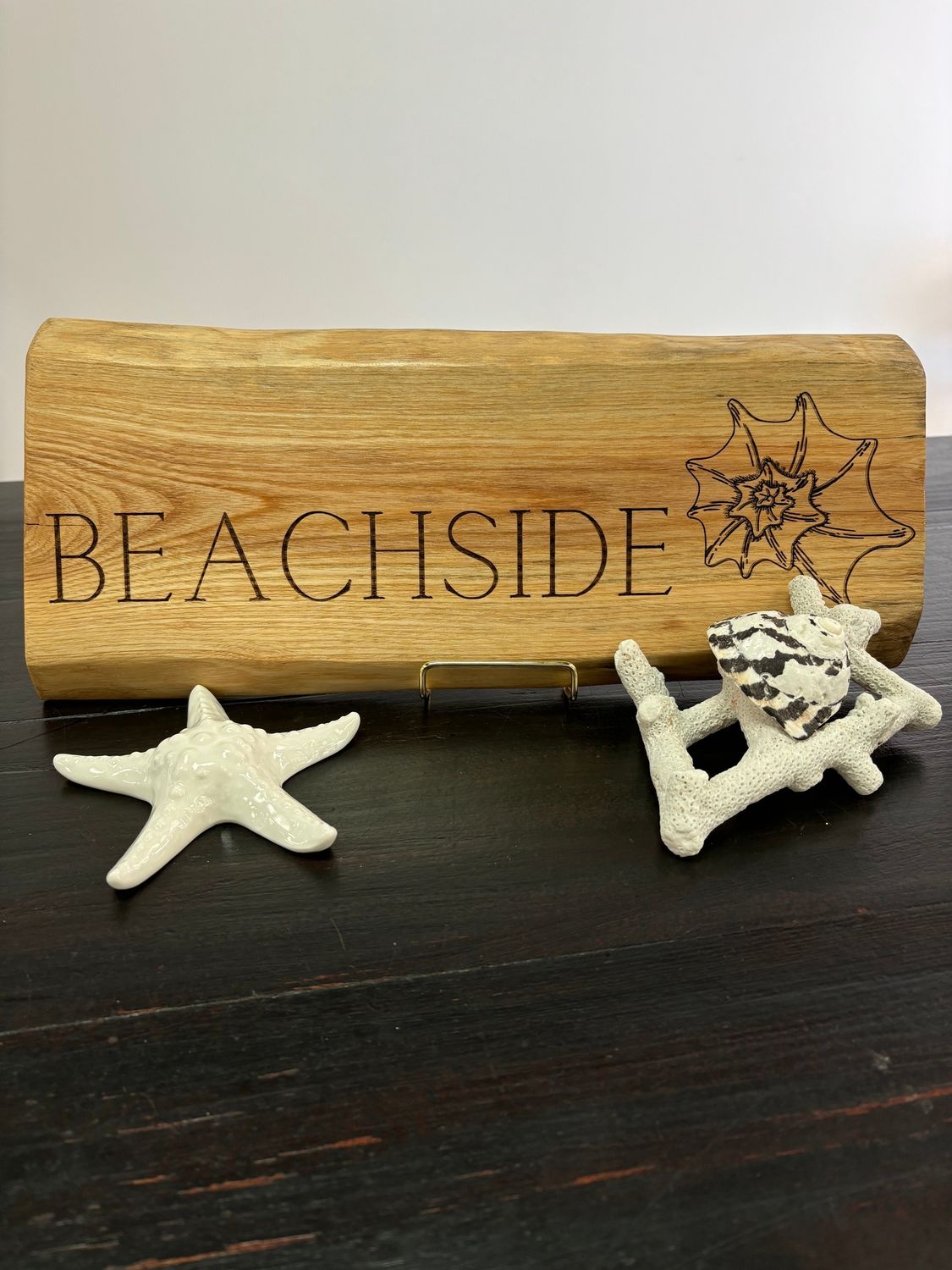 Beach Side Wooden Sign