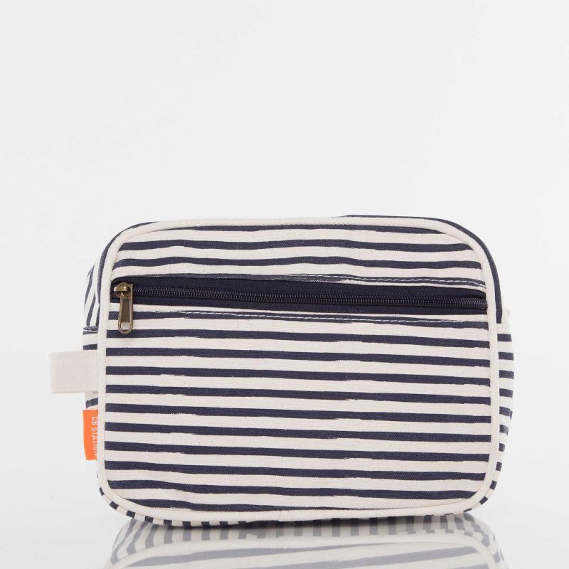 Canvas Striped Travel Kit