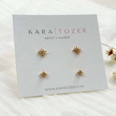 Dainty Star Stud Set