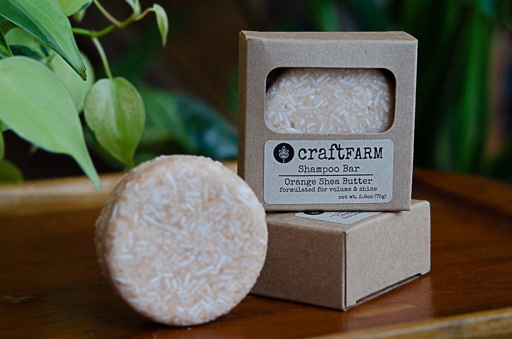 Orange Shea Butter Shampoo Bar