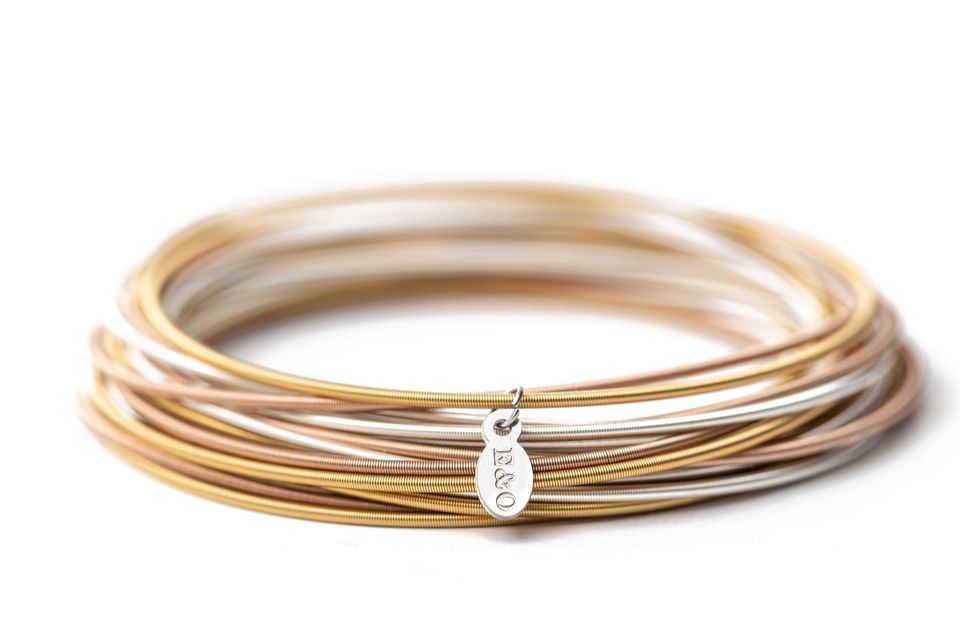 Warm Mixed Metals Dia Bracelet