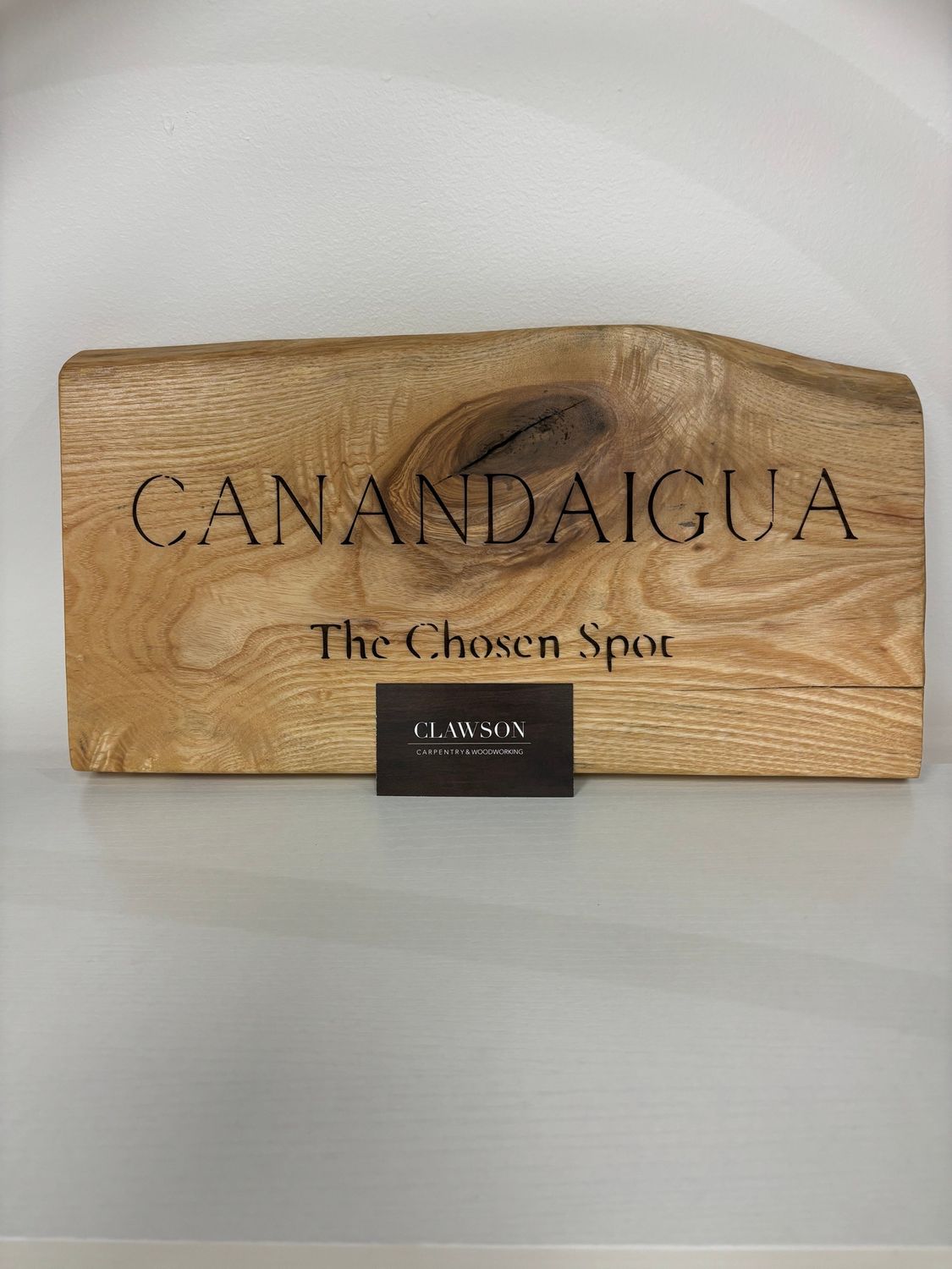 Canandaigua The Chosen Spot Wooden Sign