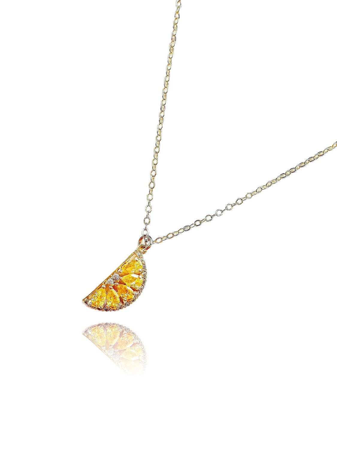 Crystal Citrus Necklace