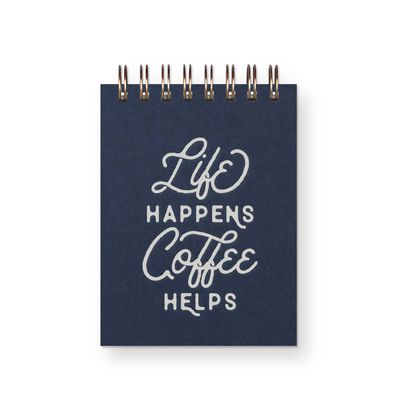 Life Coffee Mini Jotter Notebook