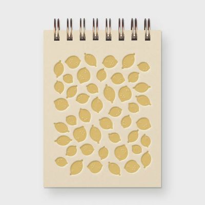 Lemon Pattern Mini Jotter Notebook