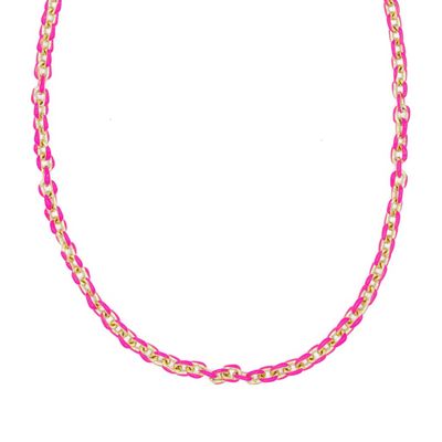 Mini Gold Enamel Necklace