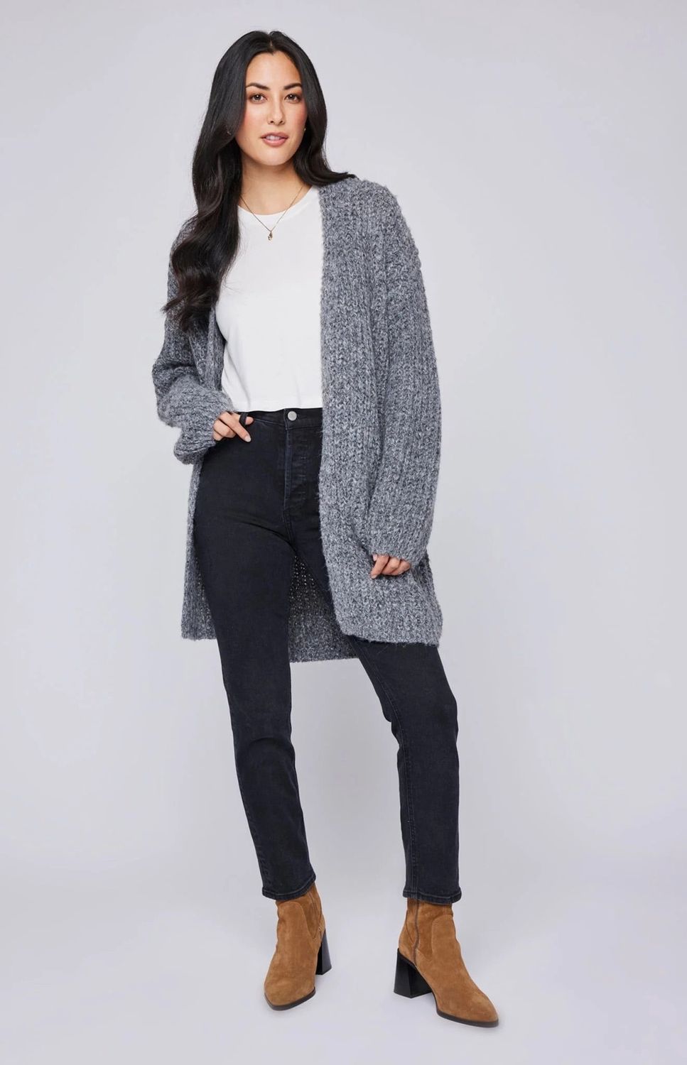 Enid Cardigan Grey