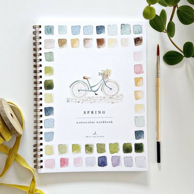 Spring watercolor workbook