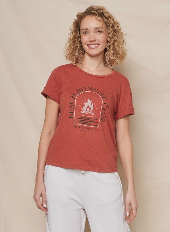 Bonefire Rolled Sleeve Tee