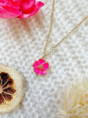Hibiscus Pendant Necklace