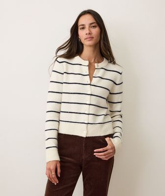 Sausalito Cardigan Harbor Stripe
