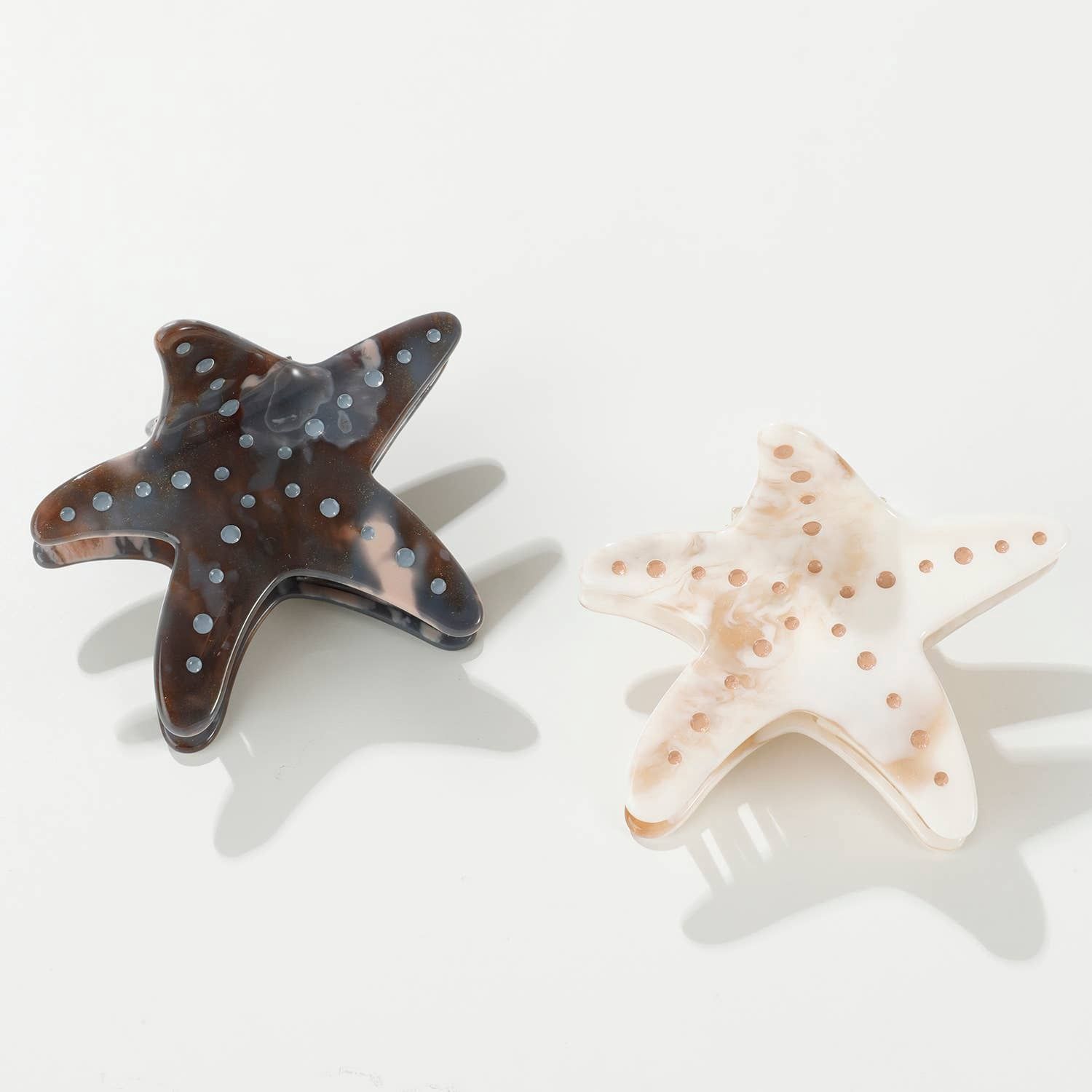 Calacatta Starfish Claw Clip