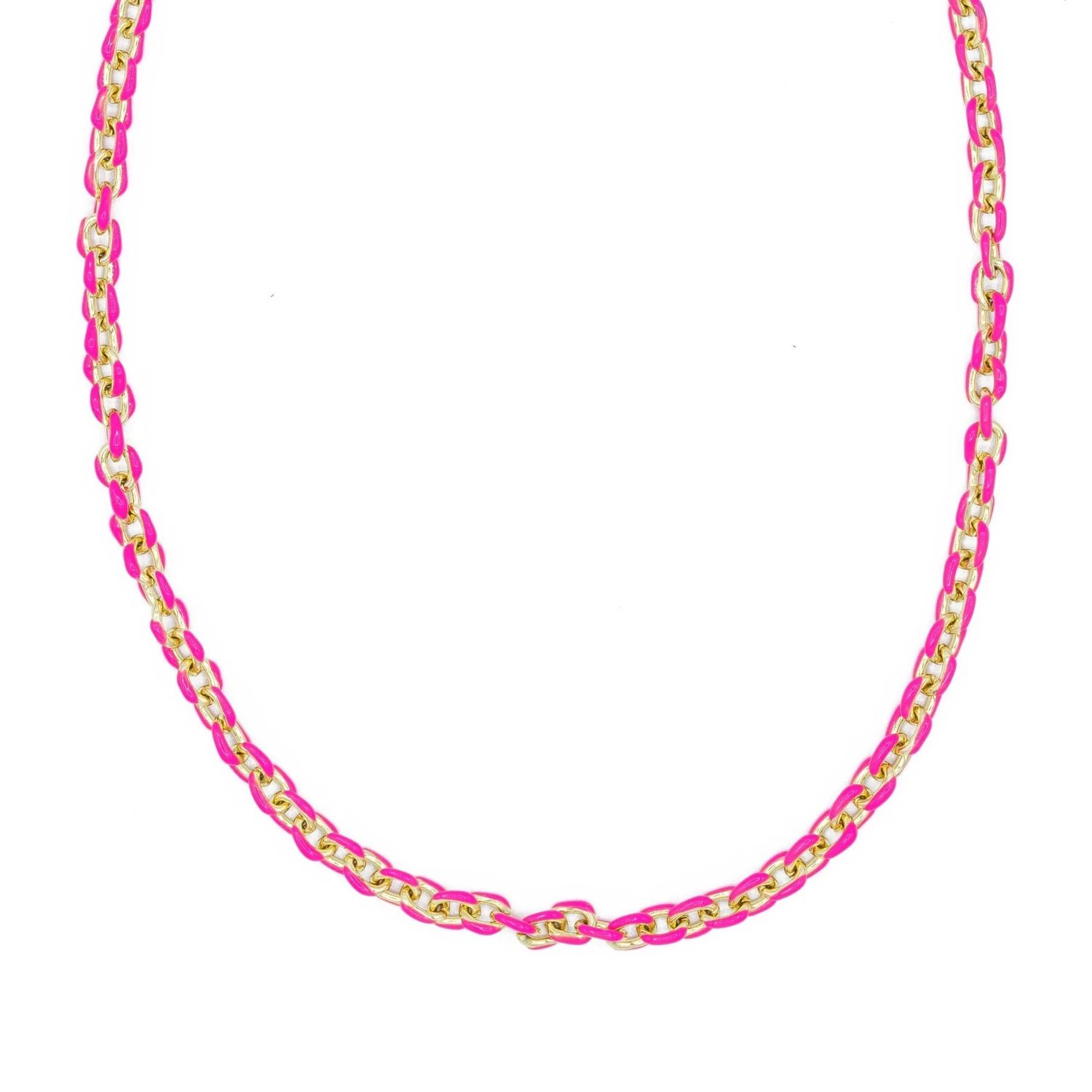 Mini Gold Enamel Necklace