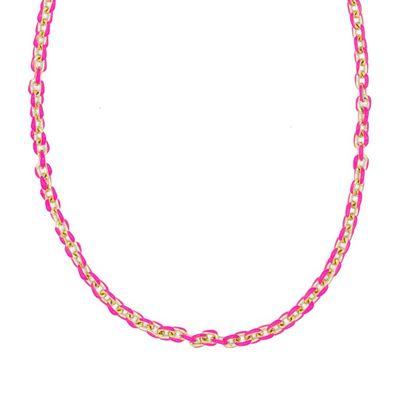 Mini Gold Enamel Necklace