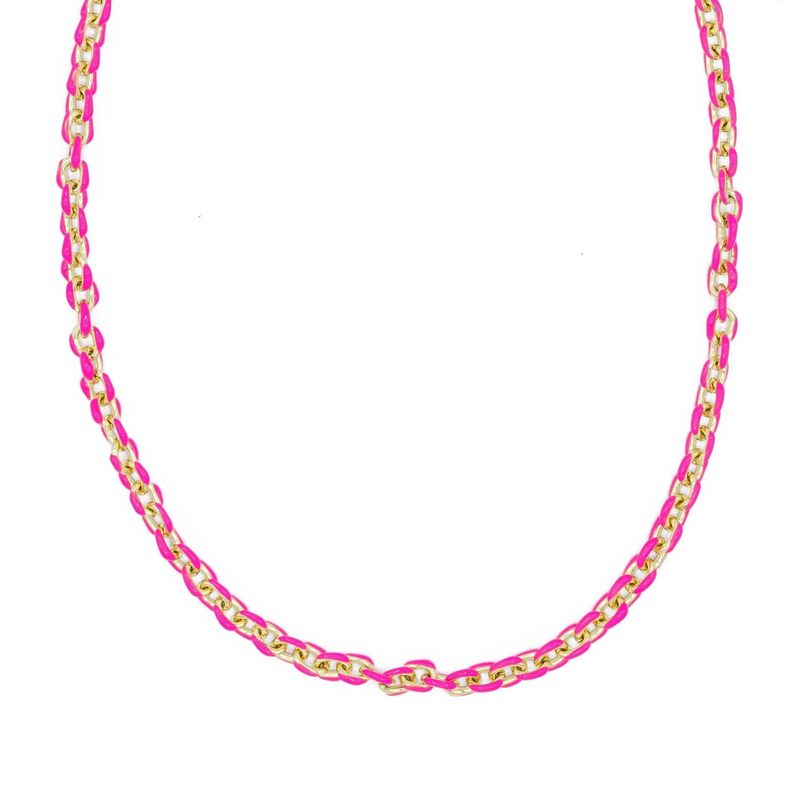 Mini Gold Enamel Necklace