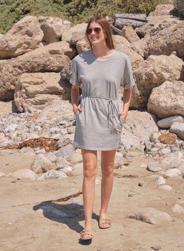 Rolled Sleeve Dress