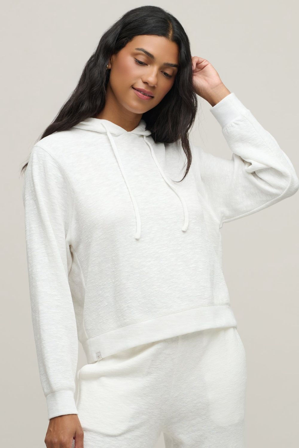 Slub Double Knit Hoodie