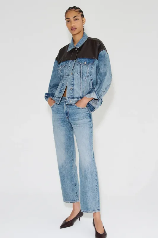 Issa Mid Rise Relaxed Ankle Straight