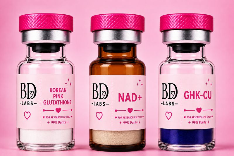 Korean Glutathione 1200 mg, Nad+ 500 mg And Ghk-cu 50 mg