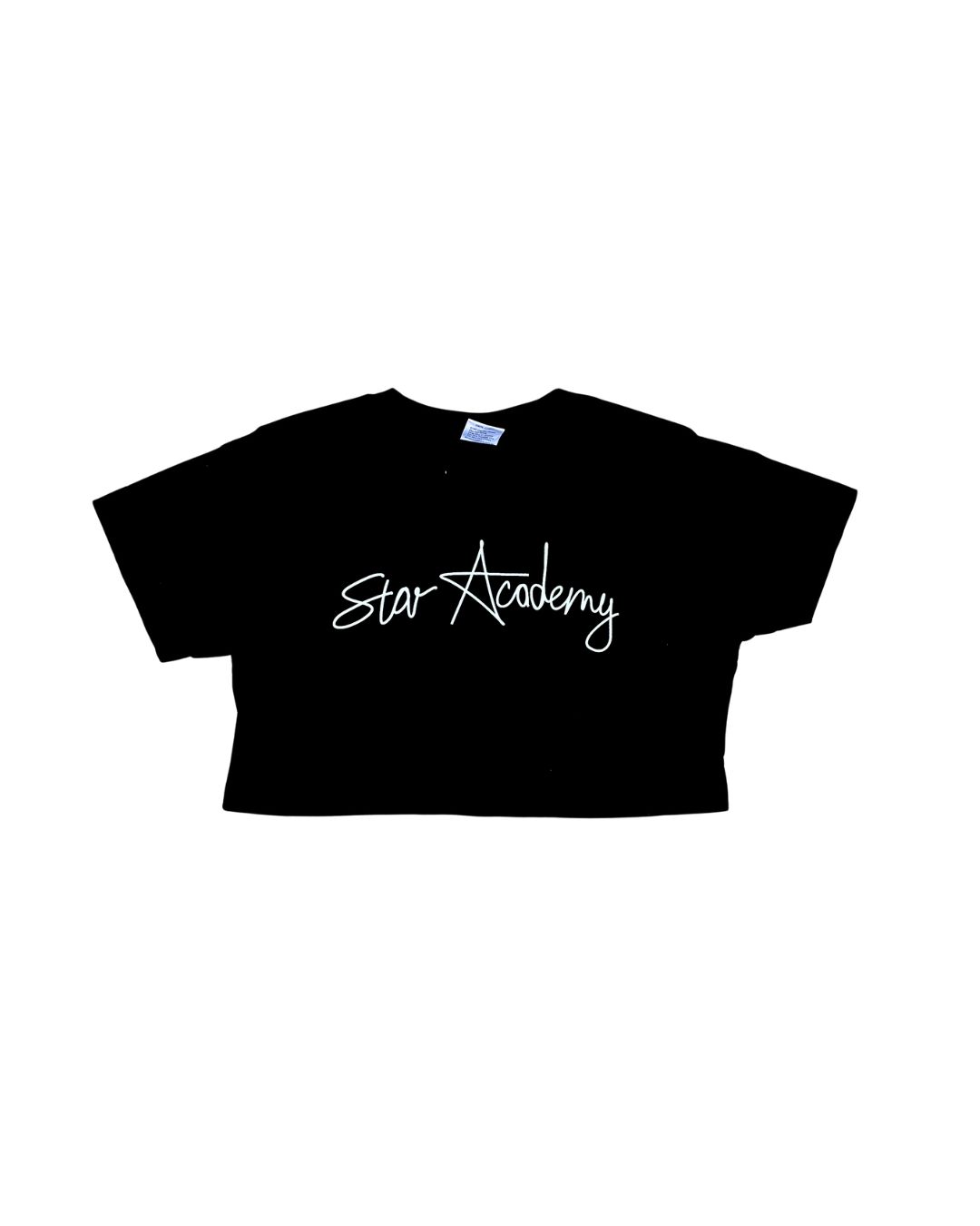 Crop Tee, Colour: Black, Size: Child XS