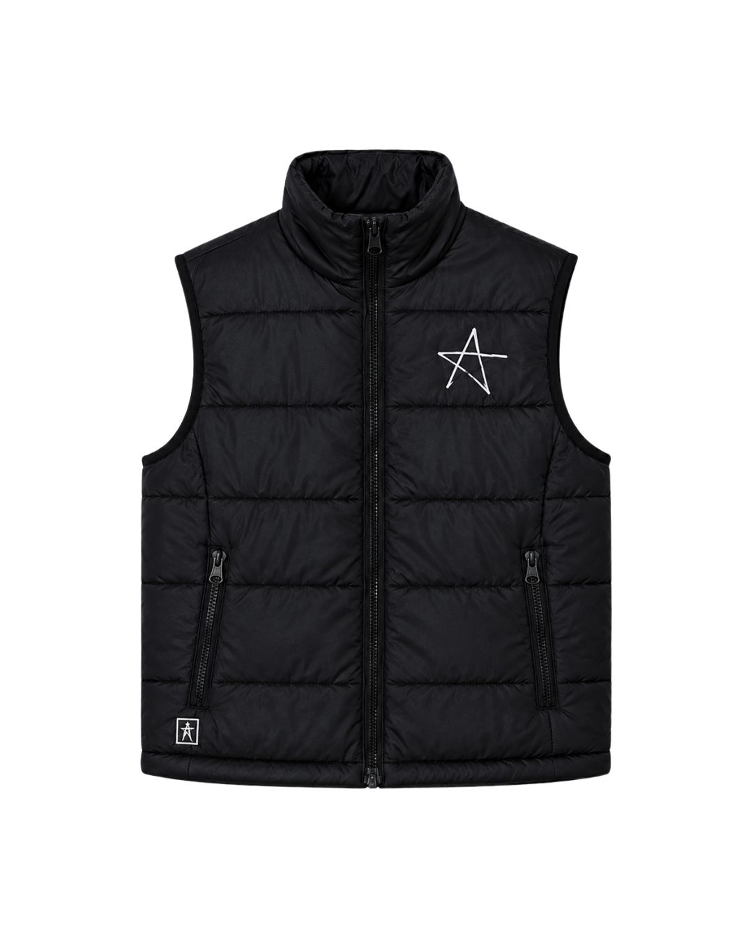 Puffer Vest, Colour: Black, Size: Child 4