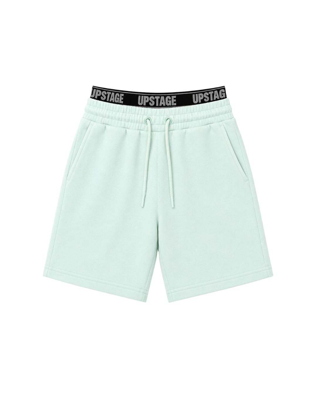 Unisex Exposed Elastic Shorts, Colour: Sage, Size: Child 8