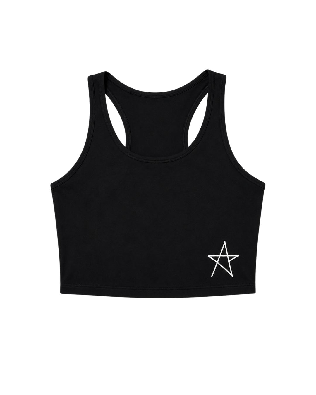 Cross Back Crop Top, Colour: Black, Size: Child IC