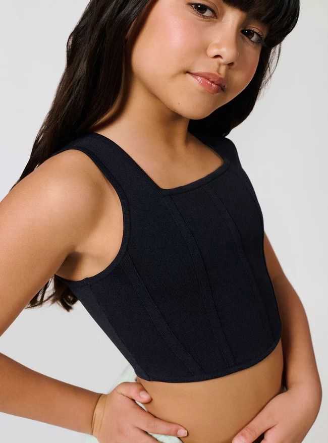 Miss Independent Corset, Colour: Black, Size: Child 8