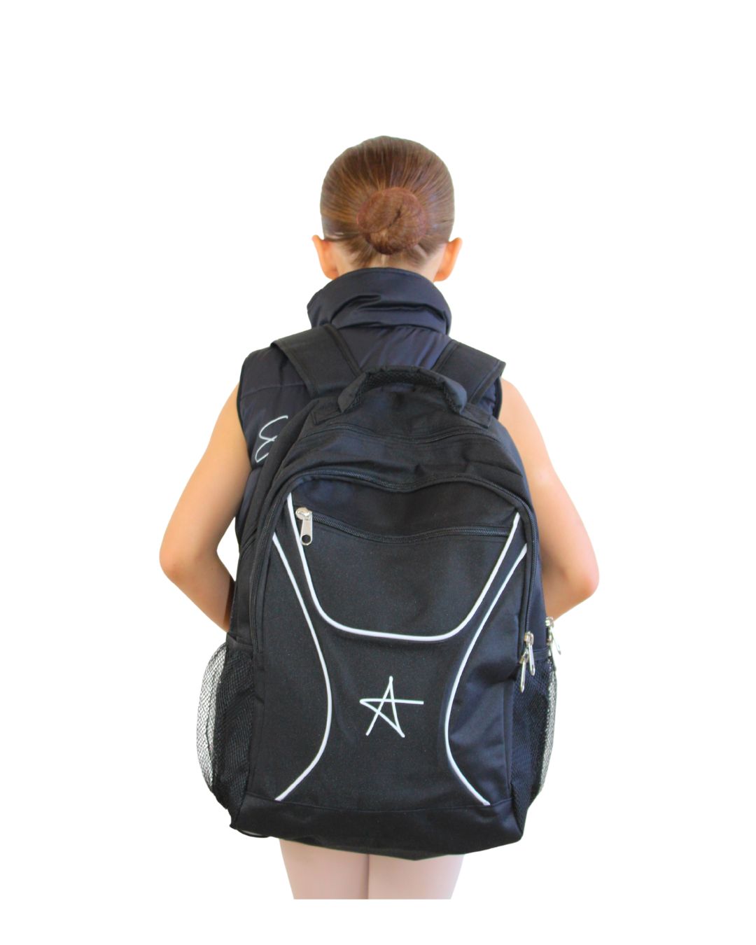 Personalised Backpack, Colour: Black, Size: One Size