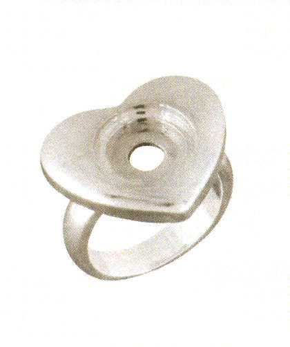 LD8002 HEART RING SZ 6
