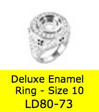 LD8073 DELUX ENAMEL RING SZ 10