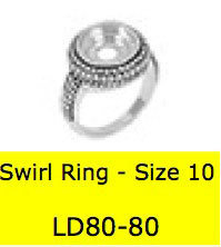 LD8080 SWIRL RING SZ 10