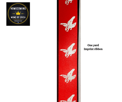 Red Silver Imprint- Eagle mascot