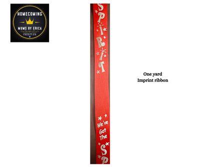 Red Silver Imprint- We've got spirit