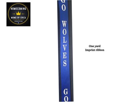 Royal White Imprint- Go Wolves