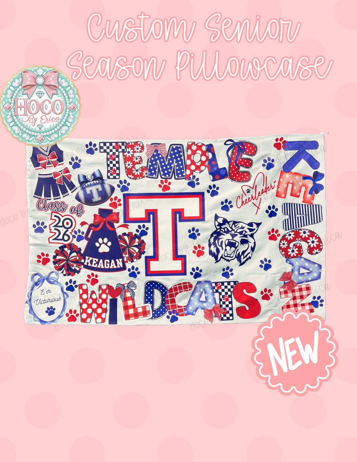 Custom Senior Season Pillowcase