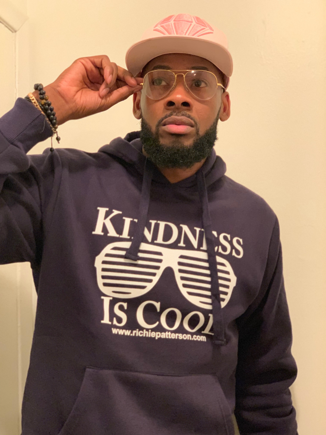 KINDFRIDAY HOODIES NAVY BLUE KINDNESS IS COOL HOODIES (SIZES SMALL-2XL)