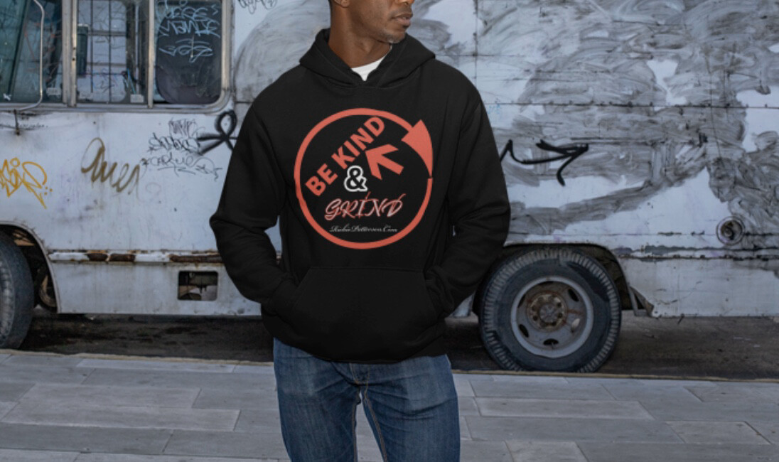 Black BE KIND &amp; GRIND hoodies  (SIZES SMALL-2XL)
