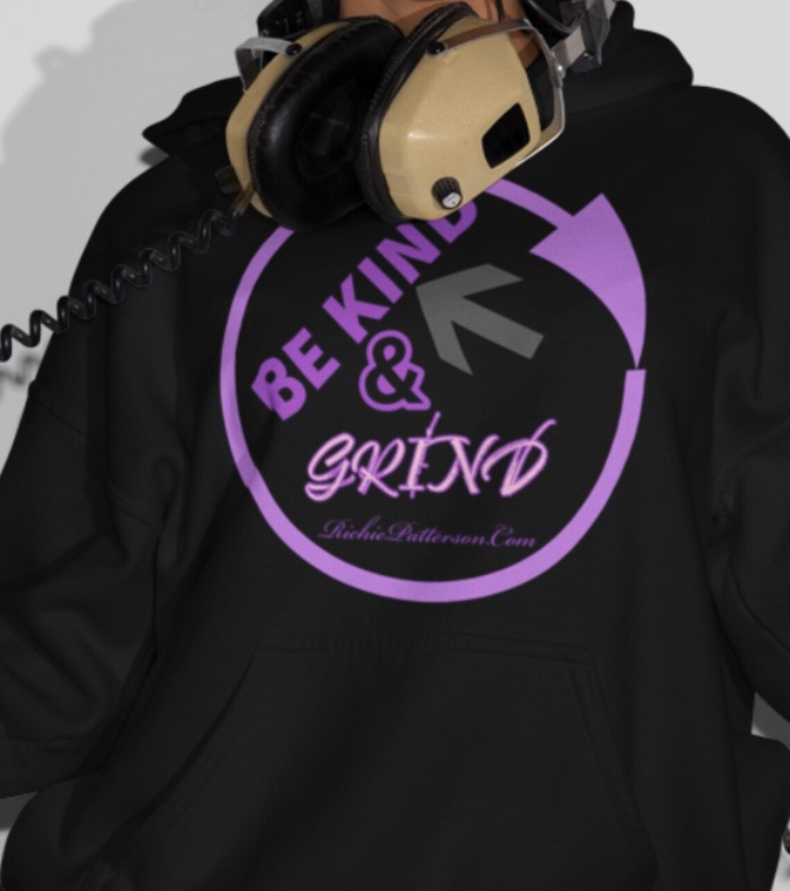 Black &amp; Purple BE KIND &amp; GRIND hoodies  (SIZES SMALL-2XL)