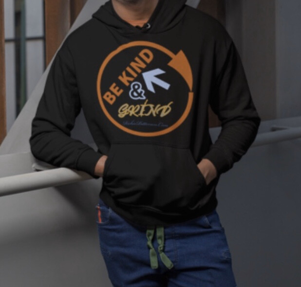 Black &amp; Rust BE KIND &amp; GRIND hoodies  (SIZES SMALL-2XL)