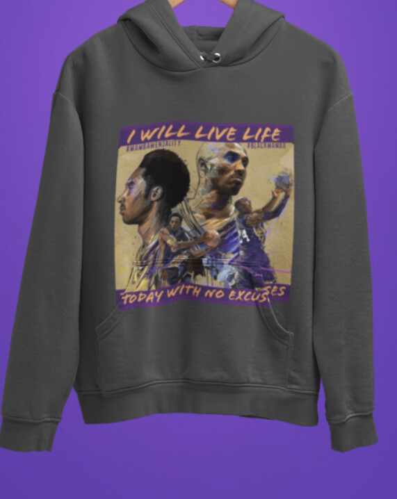 KOBE Jogger CHARCOAL Grey Hoodie (SIZES 3XL-4Xl) ONLY
