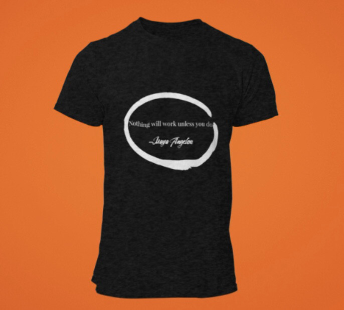 My History Is Cool black Maya Work quote T-SHIRTS (SIZES SMALL-4Xl)