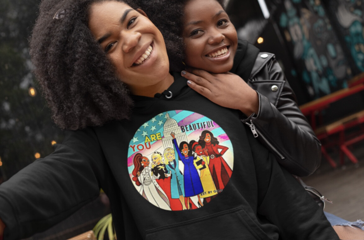 My History Is Cool Adult Hoodie Black You Are Beautiful Hoodie (SIZES SMALL-4XL) 