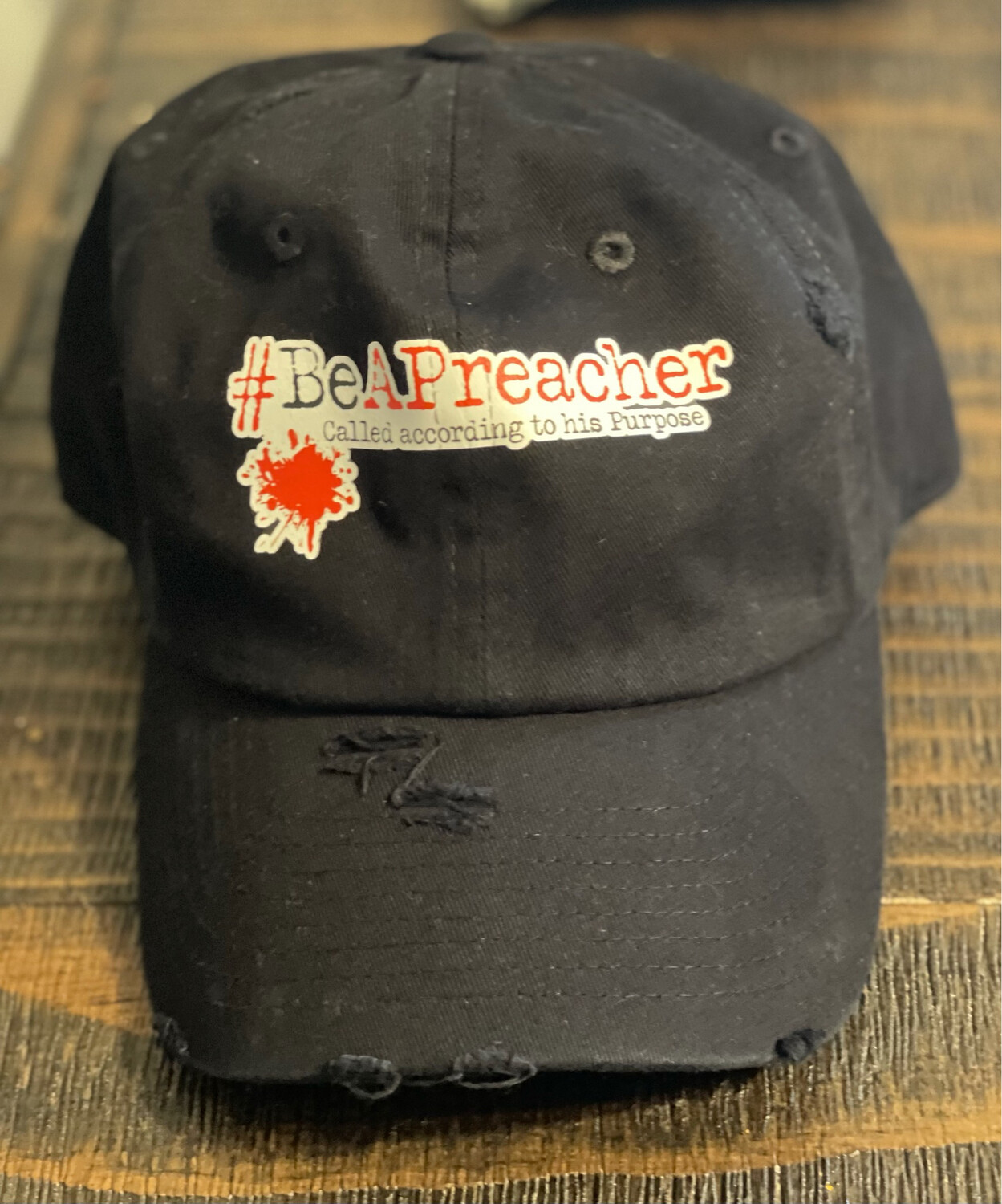 The Official Black Be A Preacher Baseball Hat