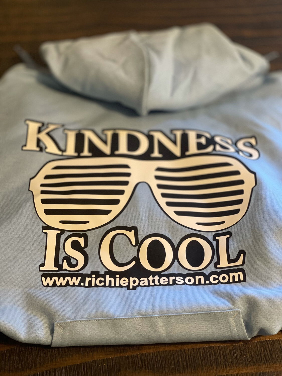 KINDNESS IS COOL Light Blue Hoodie   (SIZES SMALL-3Xl)