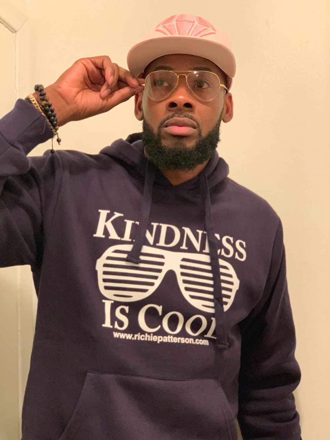 HOODIES NAVY BLUE KINDNESS IS COOL HOODIES (SIZES SMALL-2XL)