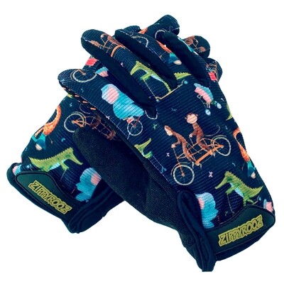 Biking Animals Toddler & Little Kids Full Finger Gloves