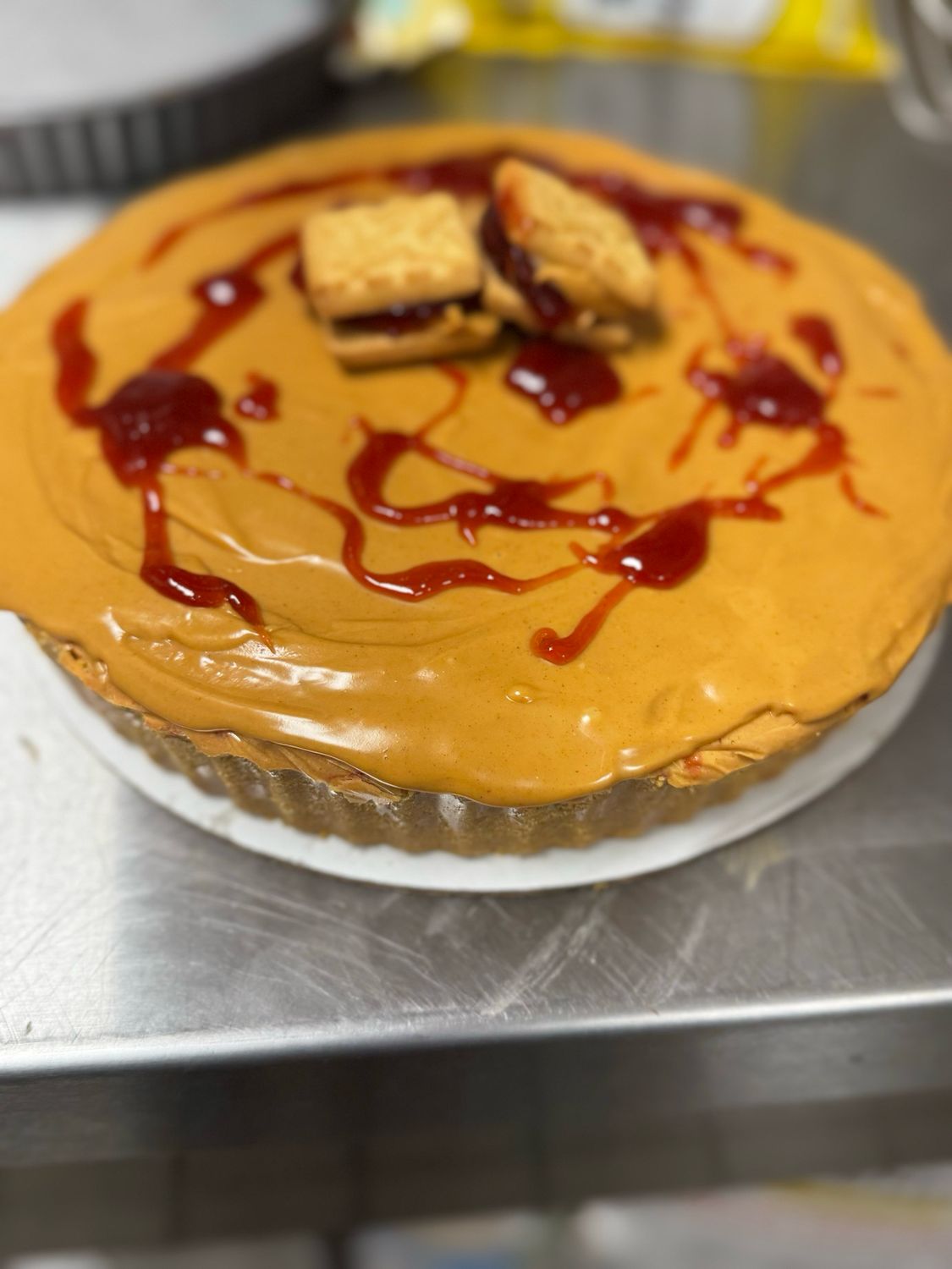 Peanut Butter &amp; Jelly pie