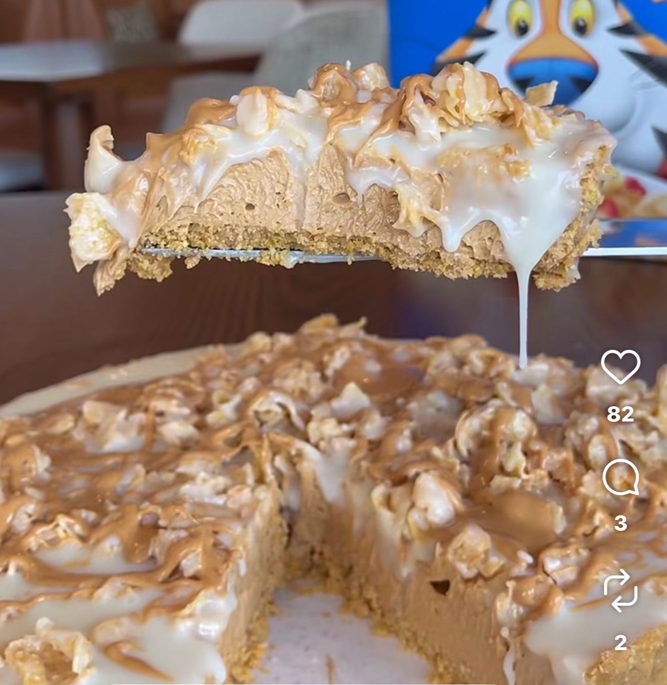 Peanut Butter Cereal Crunch Pie