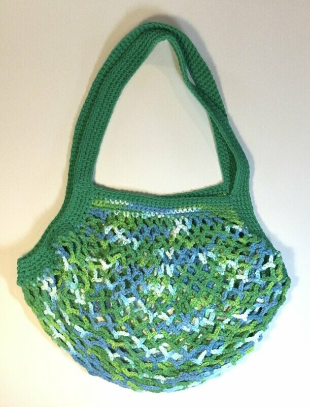 Hand Knit French Market Bag